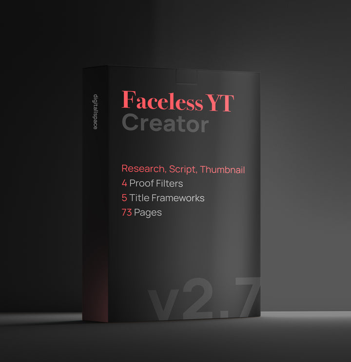YOUTUBE FACELESS PRODUCT MOCKUP